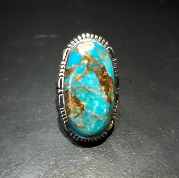 Jewelry - Santa Fe Style Mojave Turquoise Ring e5
